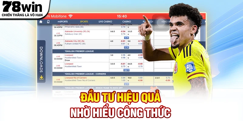 Đầu tư hiệu quả nhờ hiểu công thức được mất kèo thẻ phạt