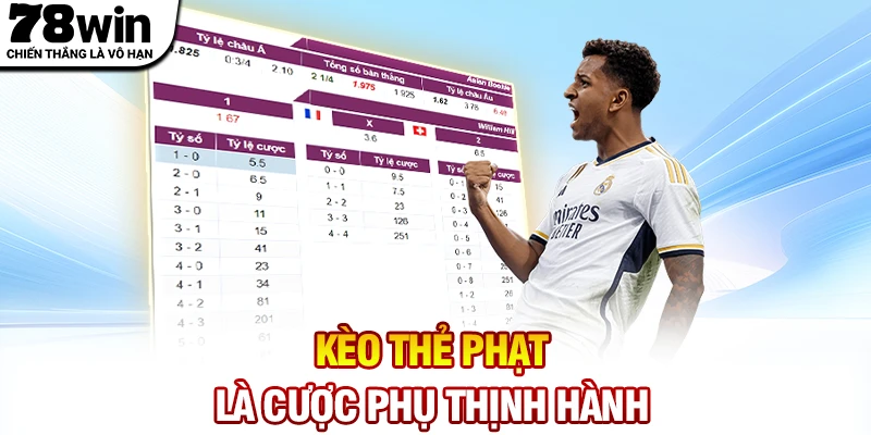 Kèo thẻ phạt là loại cược phụ trực tuyến thịnh hành