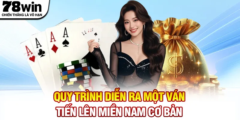 Quy trình diễn ra một ván tiến lên miền Nam cơ bản